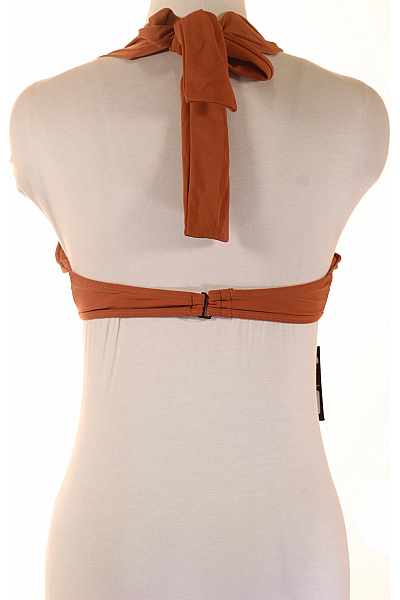 URBAN CLASSICS Dámské plavky trojúhelníkové za krk na zavazování hnědé sexy crop top Vel. s | URBAN CLASSICS | obrázek 3