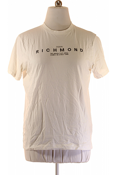 Richmond Pánské Tričko s Potiskem Bílé Vel.  XL