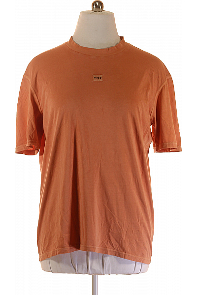 Hugo Boss Jednoduché Pánské Tričko Hnědé Vel.  XL