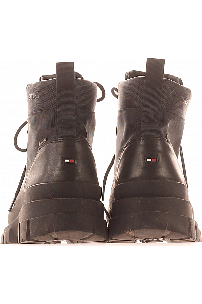 Pánské Boty Kožené Černé TOMMY HILFIGER Vel. 41