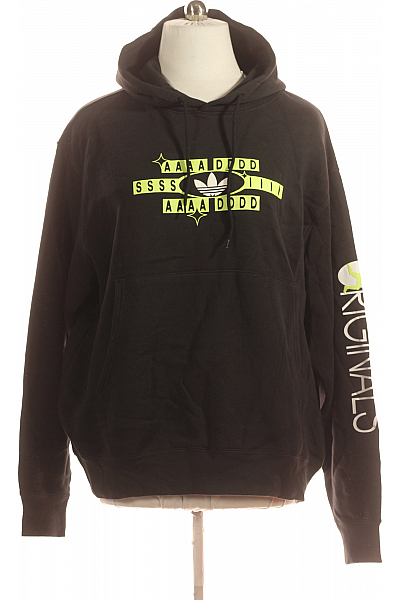 Sportovní Pánská Mikina Černá ADIDAS Second Hand