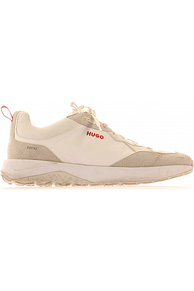 Pánské Boty Bílé Hugo Boss Second Hand Vel.  44