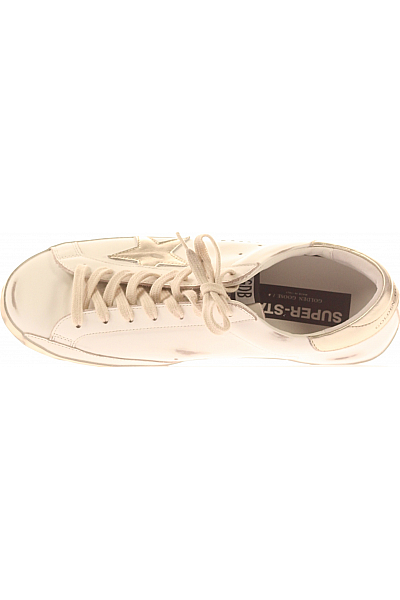 Pánské Tenisky Kožené Bílé Golden Goose 