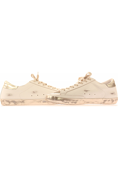 Pánské Tenisky Kožené Bílé Golden Goose 