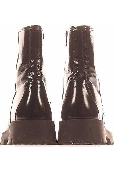 Dámské Kotníkové Boty Kožené Černé Bruno Premi Vel. 37