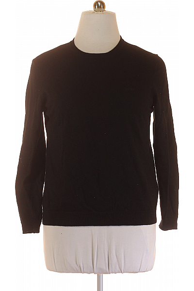 Hugo Boss Pánský Svetr Vlněný Černý Second Hand Vel. XL