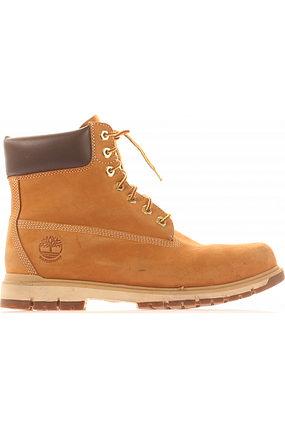 Pánské Kotníkové Boty Kožené Oranžové Timberland Vel. 44