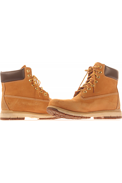 Pánské Kotníkové Boty Kožené Oranžové Timberland Vel. 44