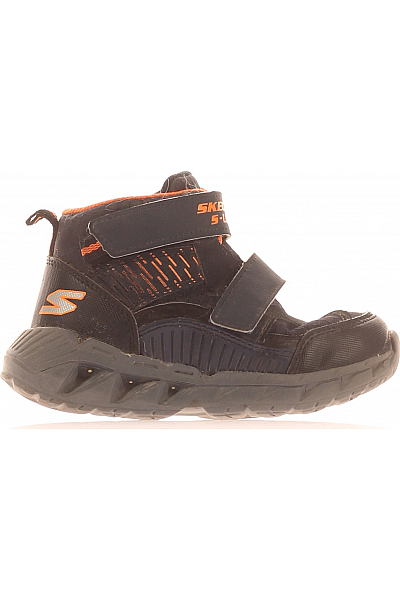 Dětské Chlapci Boty Modrý SKECHERS Second Hand Vel.  25
