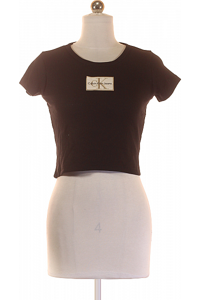 Calvin Klein Dívčí Tričko Černá