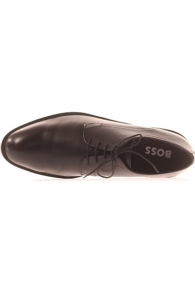 Pánské Polobotky Kožené Černé Hugo Boss