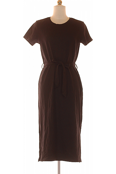 Tričkové  Šaty Černé THREADBARE Vel.  36