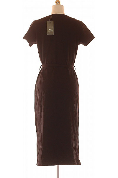 Tričkové  Šaty Černé THREADBARE Vel.  36