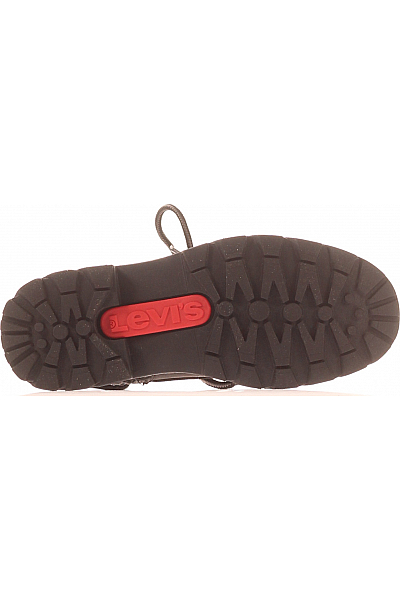 Dětské Chlapci Boty Černý LEVIS Second hand Vel.  32