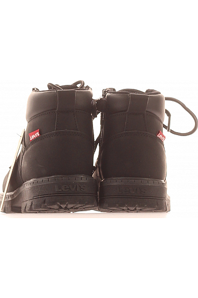 Dětské Chlapci Boty Černý LEVIS Second hand Vel.  32