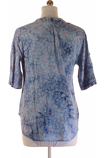 Vzorovaná  Halenka Modrá Vel. L