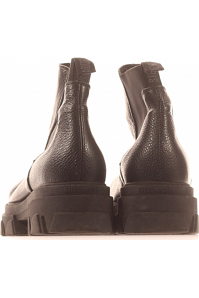Dámské Kotníkové Boty Kožené Černé Steve Madden Vel.  40
