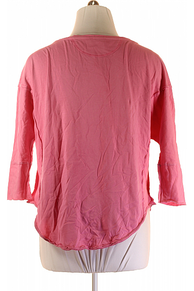 COTTON CANDY Jednoduché Dámské Tričko Růžové Vel. XL
