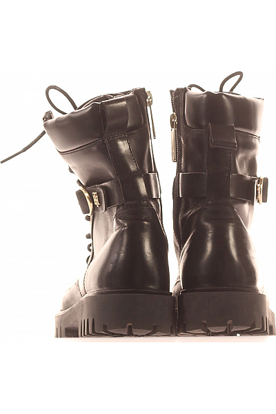 TOMMY HILFIGER Dámské Boty Kožené Černé Vel.  37