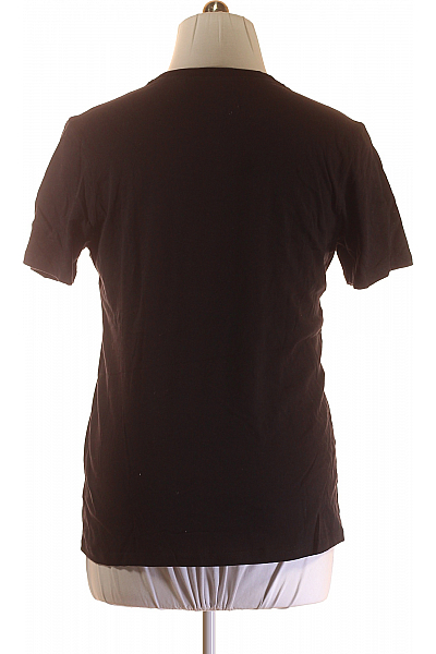SUPERDRY Pánské Tričko s Potiskem Černé Second hand Vel. L