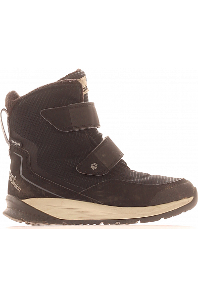 Dětské Chlapci Boty Černý Jack Wolfskin Second Hand Vel.  32