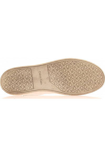 Pánské Boty Kožené Bílé Calvin Klein Vel.  43