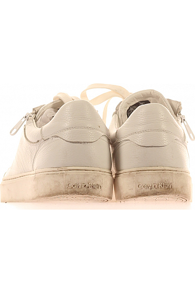 Pánské Boty Kožené Bílé Calvin Klein Vel.  43