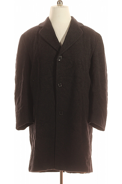 Bugatti Pánský Kabát Vlněný Černý Vel. 26