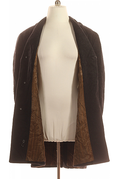 Bugatti Pánský Kabát Vlněný Černý Vel. 26