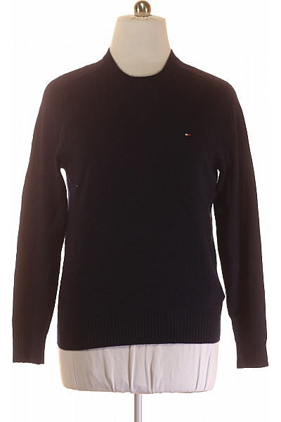 TOMMY HILFIGER Pánský Svetr Vlněný Modrý Vel. L