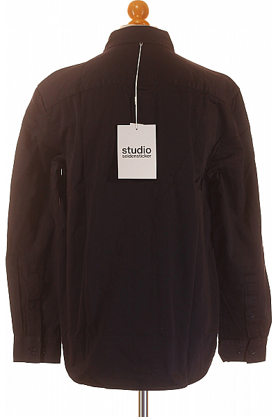 Pánská Košile Černá STUDIO SEIDENSTICKER Outlet