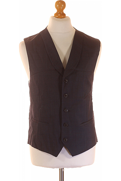 CLUB Of GENTS Pánská Vesta Modrá Vel. 52