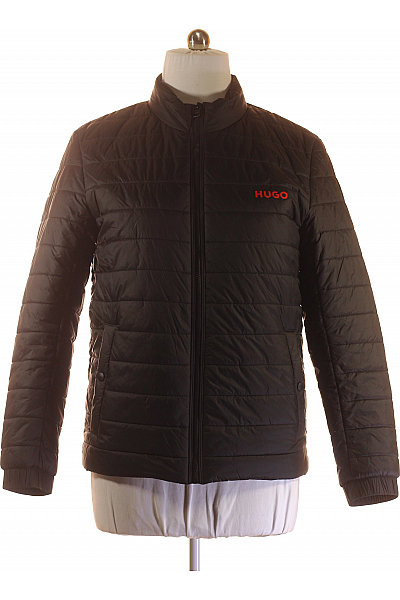 Hugo Boss Prošívaná Pánská Bunda Černá Outlet Vel. L