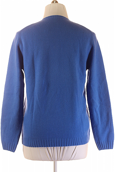Dámský Svetr Modrý Roberto Cavalli Second hand Vel. XL