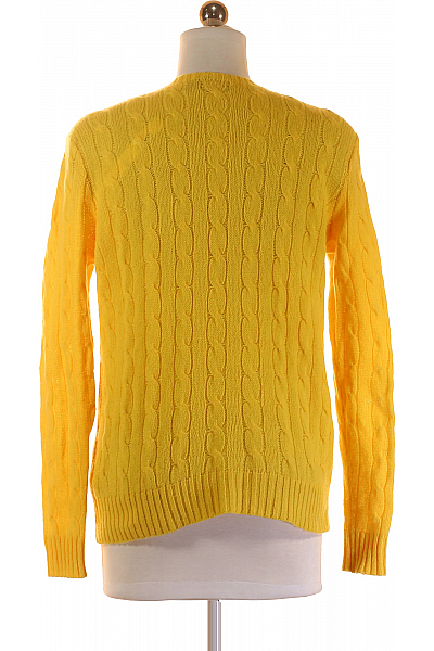 Ralph Lauren Dámský Svetr Kašmírový Žlutý Second hand Vel. M