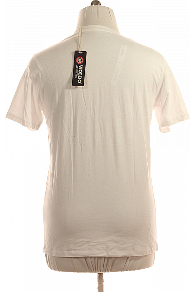 Pánské Tričko s Potiskem Bílé Vel. XL