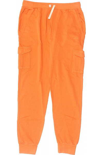 Pánské Kalhoty Kožešinové Oranžové Vel. L