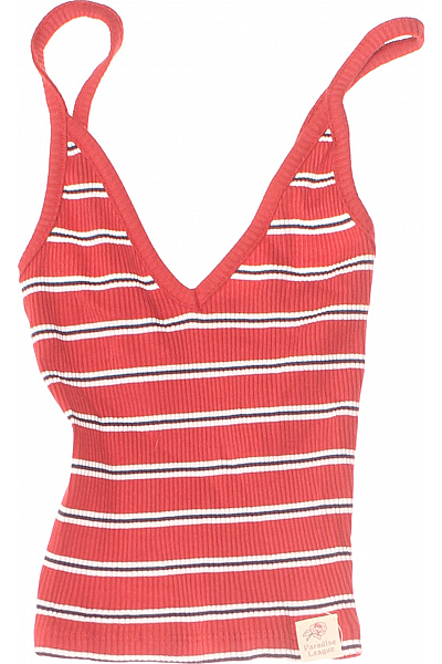 Dívčí Tričko Červená PULL&BEAR Vel. XS Dívčí Tričko Červená PULL&BEAR Vel. XS