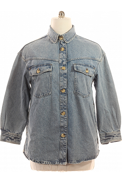 Riflová Dámská Košile Modrá Vel. XS