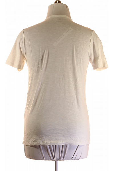 Jednoduché Pánské Tričko Bílé JACK & JONES Vel. L