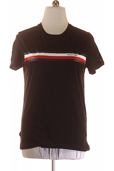 TOMMY HILFIGER Pánské Tričko Černé Vel. XL TOMMY HILFIGER Pánské Tričko Černé Vel. XL