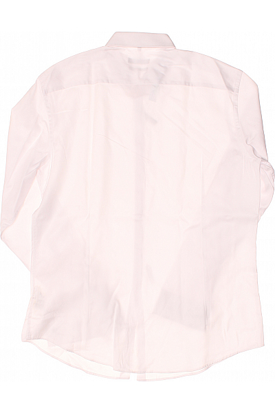 Jake*s Pánská Košile Jednobarevná Bílá Vel. 43/44