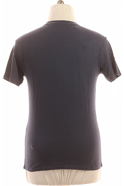 Jednoduché Pánské Tričko Modré THREADBARE Second hand Vel. M