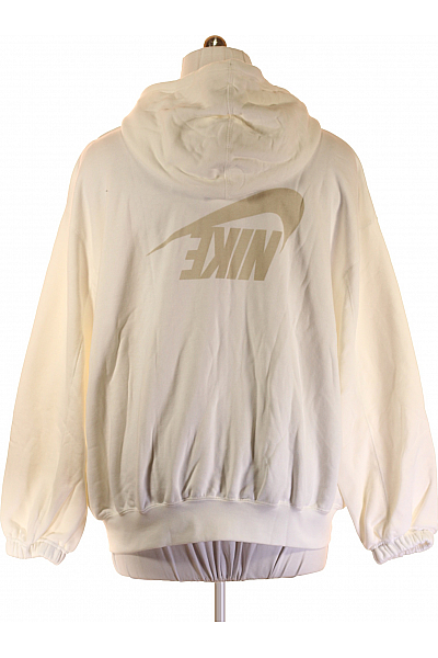 Dámská Mikina Rozepínací Béžová Nike Second hand Vel. M