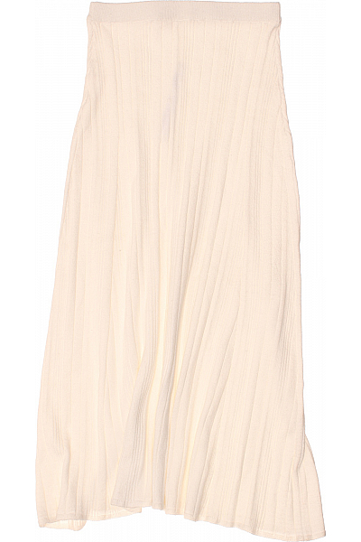 Dlouhá  Sukně Bílá Outlet Vel. M