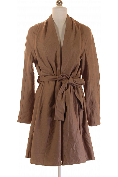 Dámský Kabát Vlněný Hnědý Hugo Boss