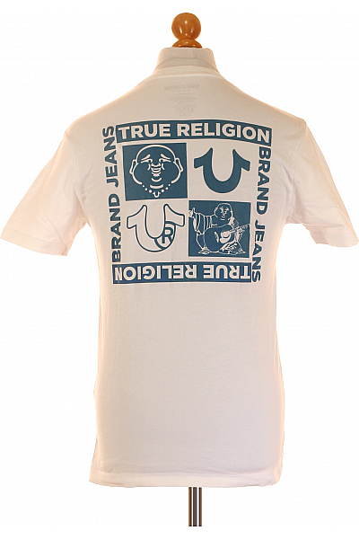 True Religion Pánské Tričko Bílé Vel.  S