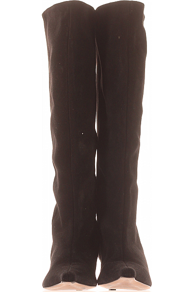 Dámské Kozačky Kožené Černé Topshop Second hand Vel. 39