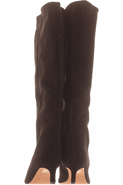 Dámské Kozačky Kožené Černé Topshop Second hand Vel. 39