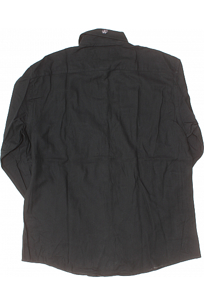 Pánská Košile Jednobarevná Zelená Vel. L